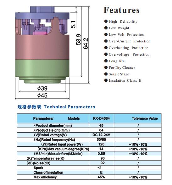 Model No :PX-D4564