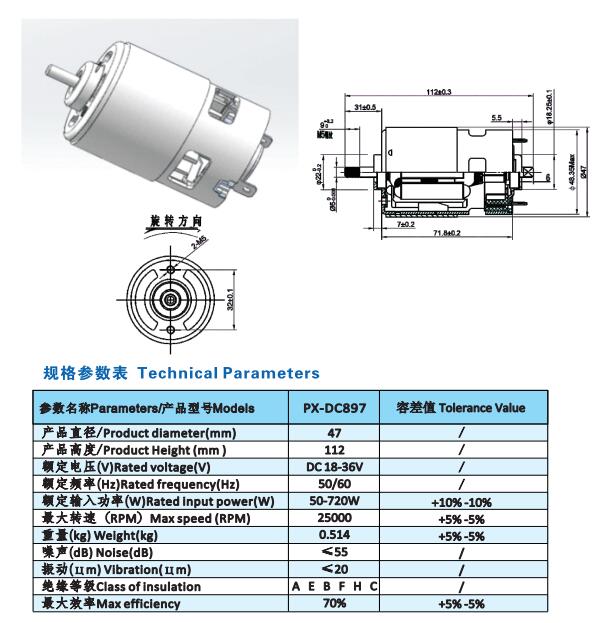 Model No : PX-DC897